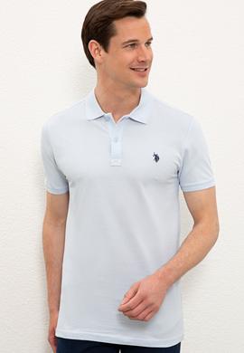 Erkek Mavi Basic Tişört - 50232303200