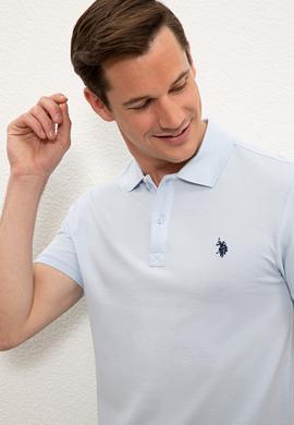 Erkek Mavi Basic Tişört - 50232303200