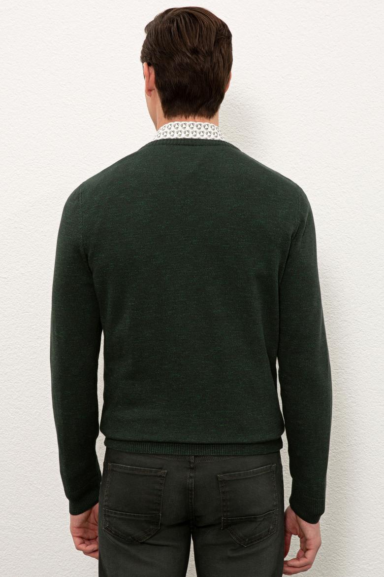 Erkek Koyu Yeşil Kazak - 50223888036