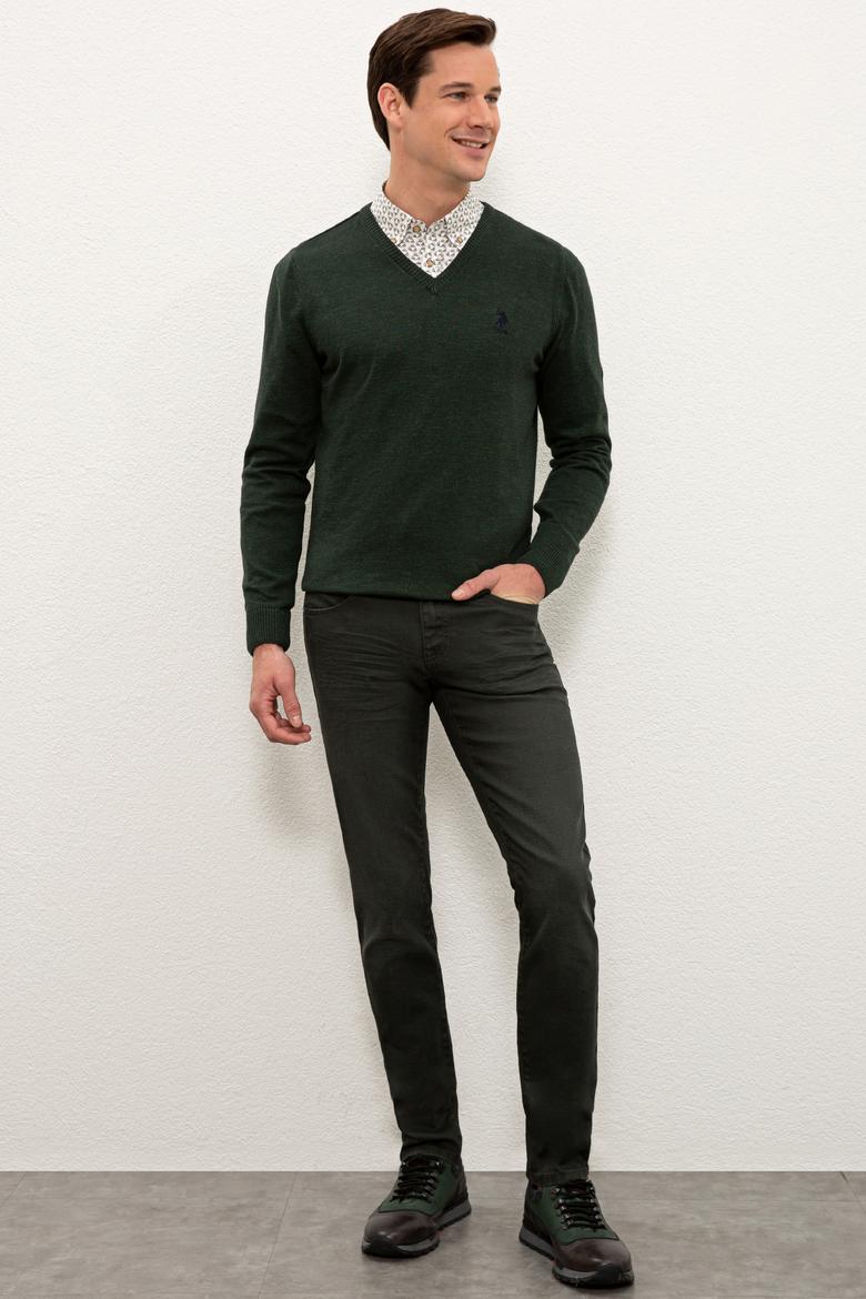 Erkek Koyu Yeşil Kazak - 50223888036