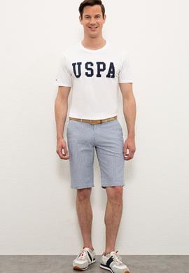 Erkek Beyaz Basic Bisiklet Yaka Tişört - 50232300007