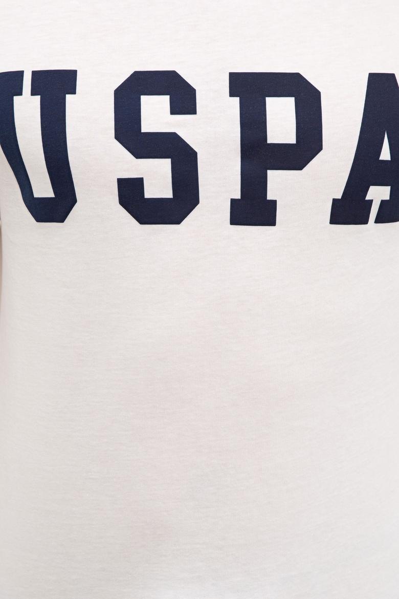 Erkek Beyaz Basic Bisiklet Yaka Tişört - 50232300007