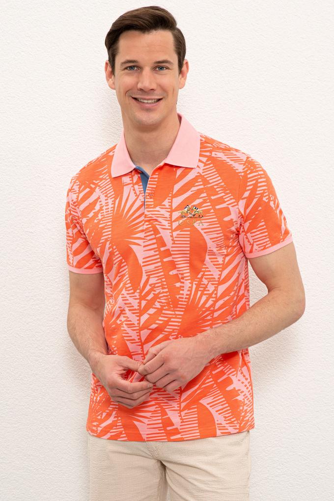 Erkek Nar Çiçeği Polo Yaka Tişört