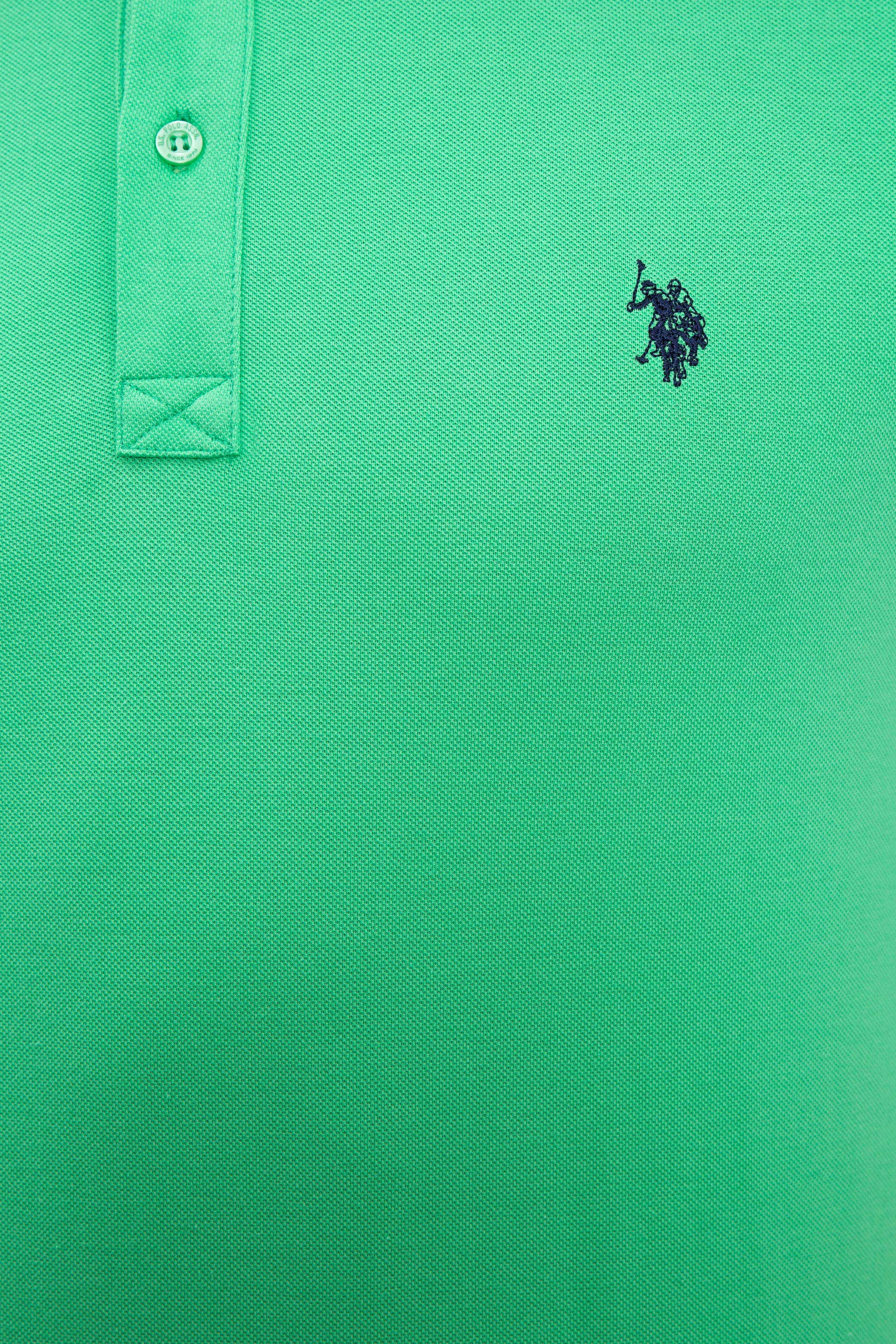 Erkek Elma Yeşili Basic Polo Yaka Tişört - Image 5