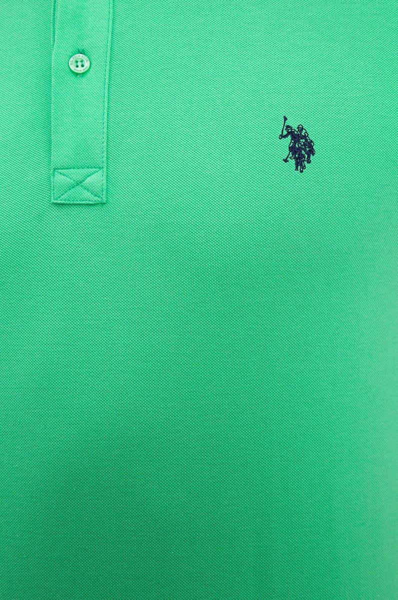 Erkek Elma Yeşili Basic Polo Yaka Tişört