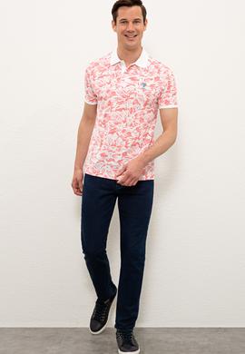 Erkek Nar Çiçeği Polo Yaka T-Shirt - 50238092007