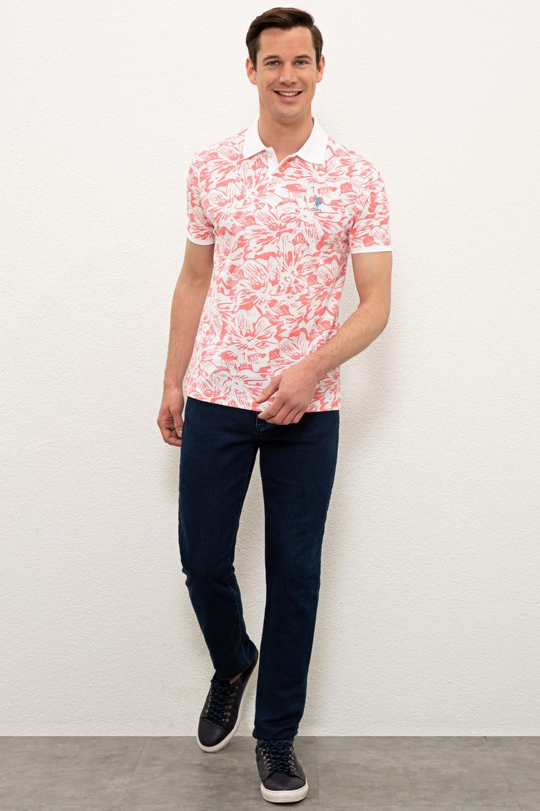 Erkek Nar Çiçeği Polo Yaka T-Shirt - 50238092007