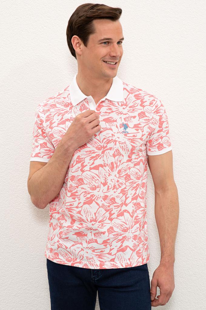 Erkek Nar Çiçeği Polo Yaka T-Shirt