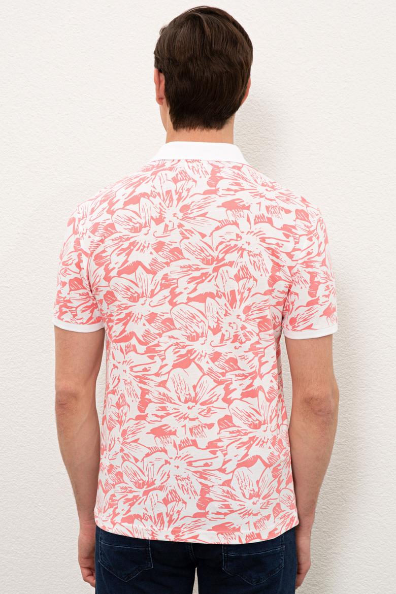 Erkek Nar Çiçeği Polo Yaka T-Shirt - 50238092007