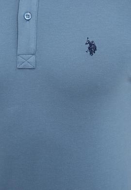 Erkek İndigo Basic Polo Yaka Tişört - 50232303120