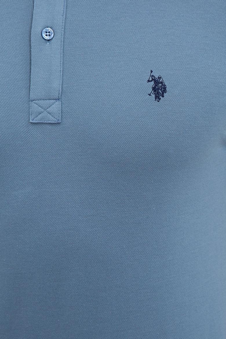 Erkek İndigo Basic Polo Yaka Tişört - 50232303120