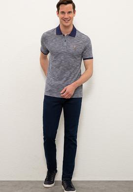 Erkek Lacivert Polo Yaka Tişört - 50235394013