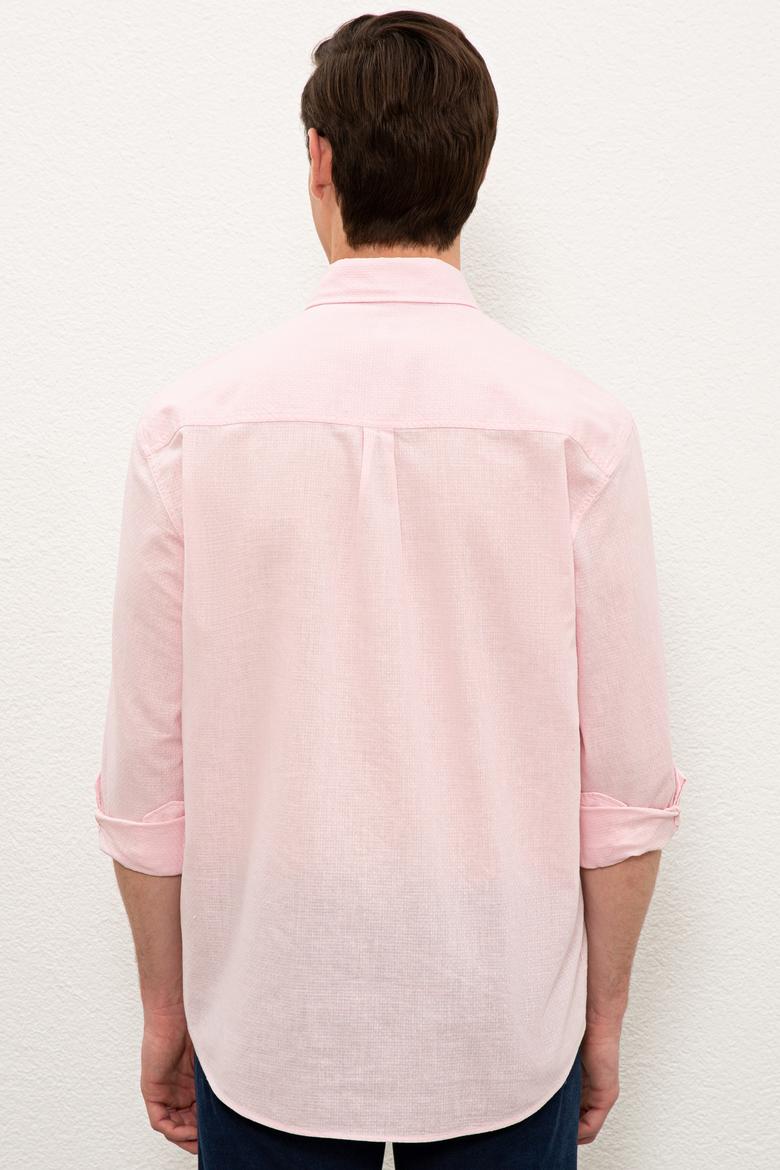 Erkek Pembe Gömlek Uzunkol - 50232884027