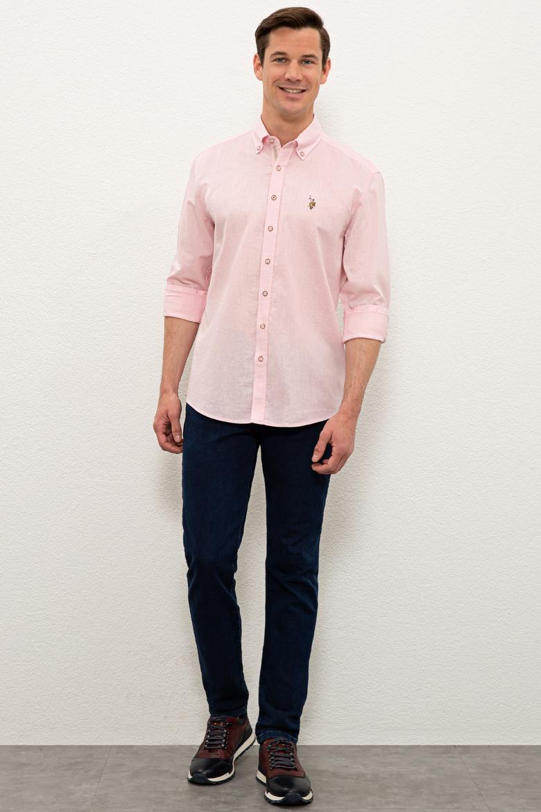 Erkek Pembe Gömlek Uzunkol - 50232884027