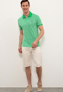 Erkek Elma Yeşili Polo Yaka Tişört - 50235394008