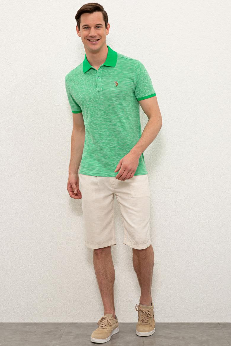 Erkek Elma Yeşili Polo Yaka Tişört - 50235394008