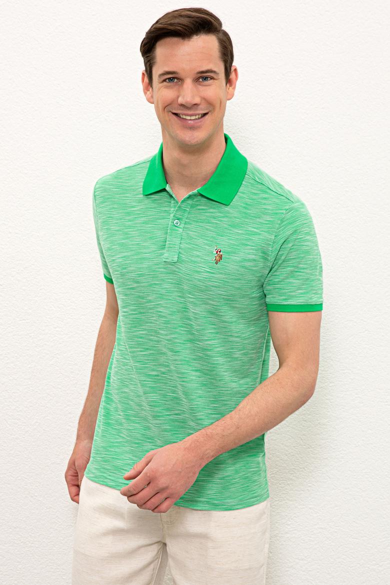 Erkek Elma Yeşili Polo Yaka Tişört