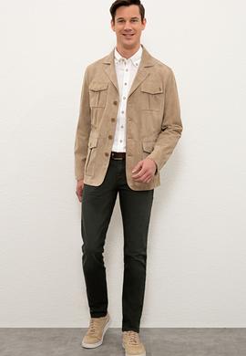 Erkek Taş Deri Mont Kaban - 50235508001