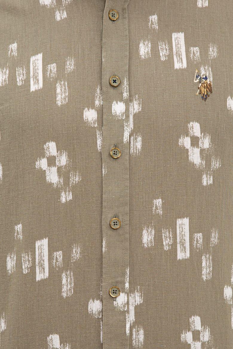 Erkek Haki Uzun Kollu Gömlek - 50234859003