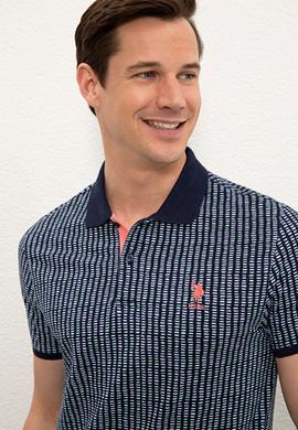 Erkek Lacivert Polo Yaka T-Shirt - 50238020009