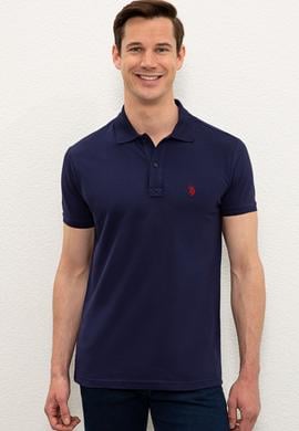 Erkek Lacivert Basic Polo Yaka Tişört - 50232303080