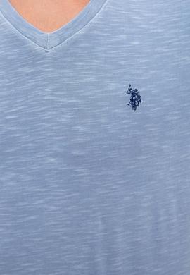 Erkek İndigo Basic Tişört - 50220581016