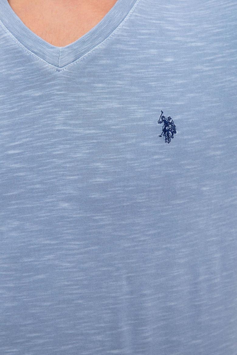 Erkek İndigo Basic Tişört - 50220581016