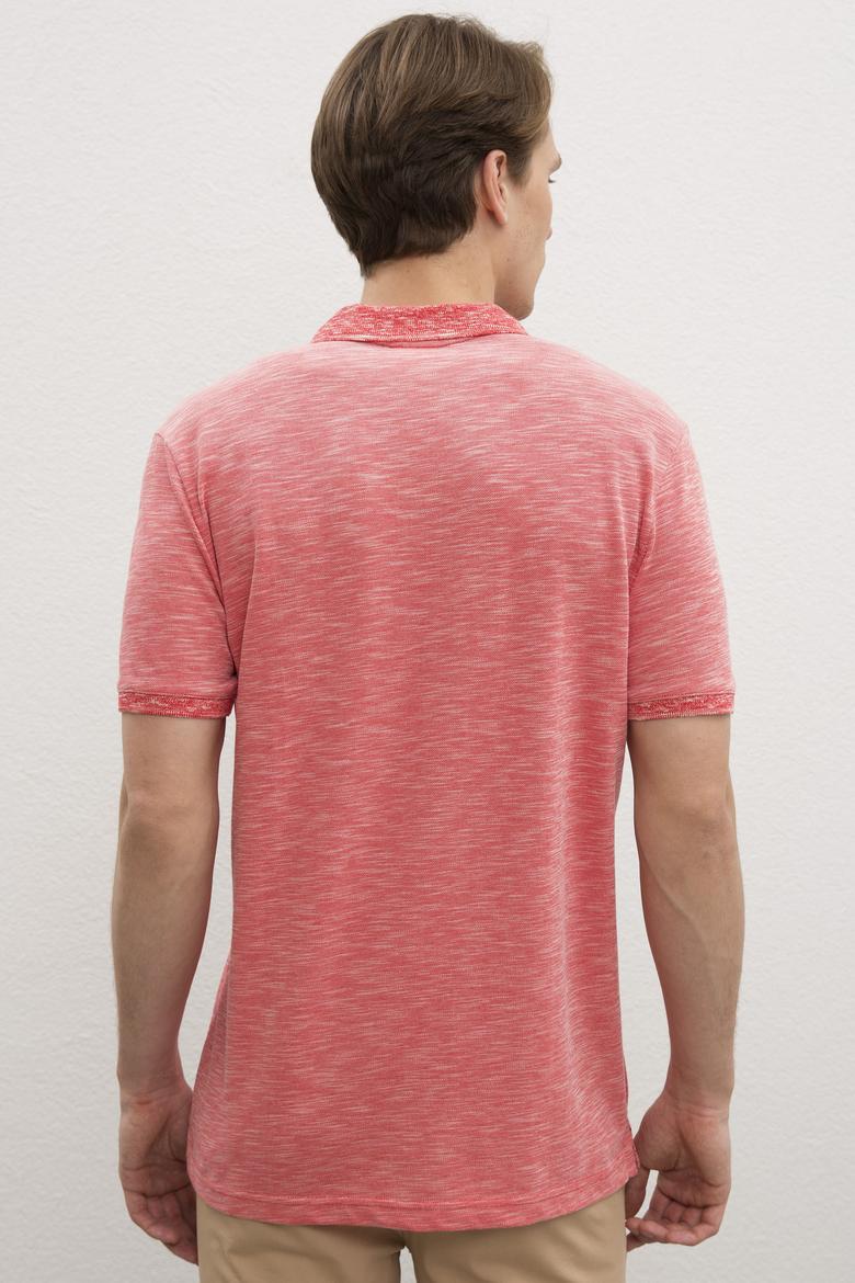 Erkek Kırmızı Basic T-Shirt - 50222487036