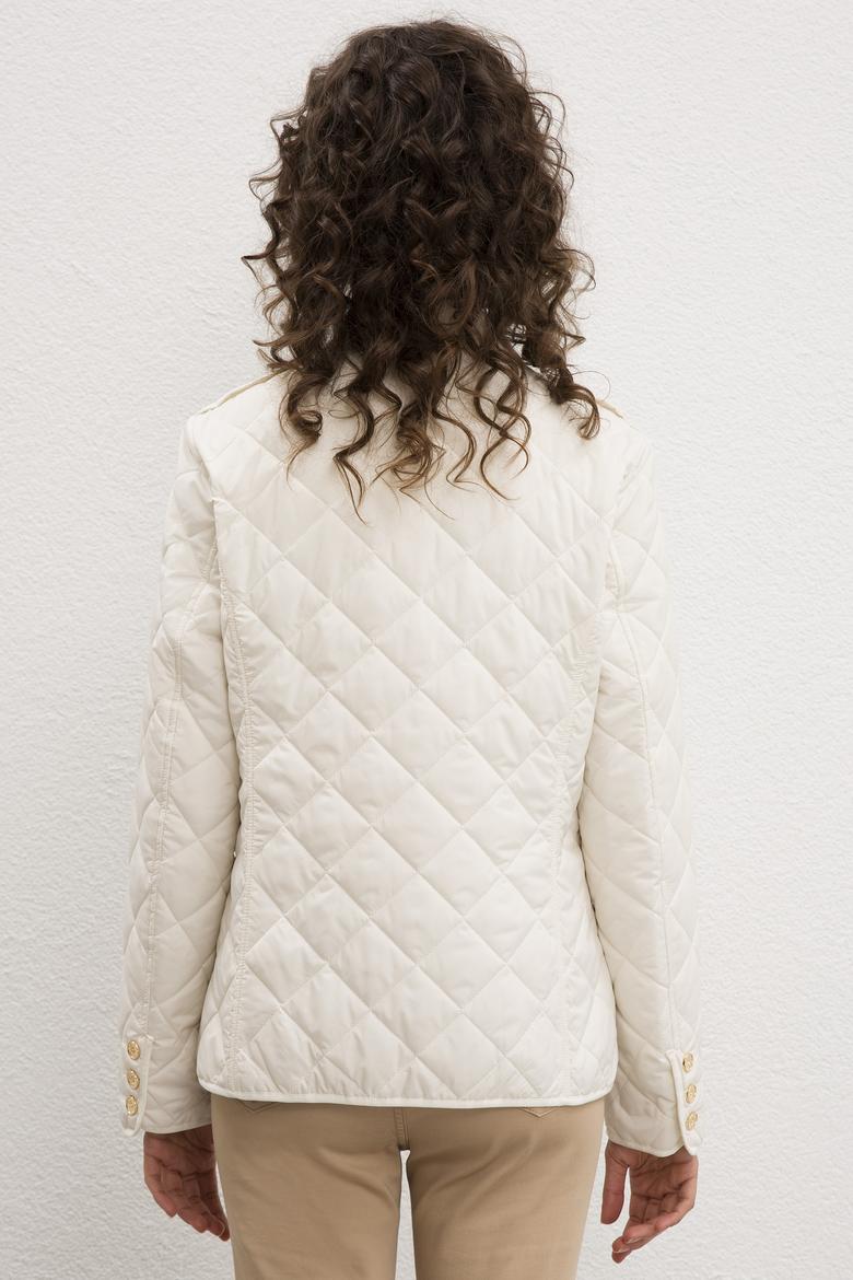 Kadın Beyaz Mont - 50217712026