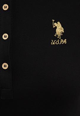 Kadın Siyah Basic Polo Yaka Tişört - 50233223014
