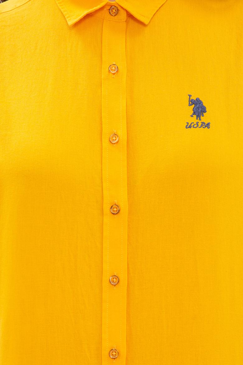 Kadın Sarı Gömlek Uzunkol Basic - 50200157030