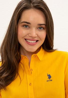 Kadın Sarı Gömlek Uzunkol Basic - 50200157030