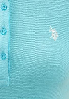 Kadın Turkuaz Basic Polo Yaka Tişört - 50234714037