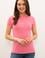 Kadın Pembe Basic Polo Yaka Tişört