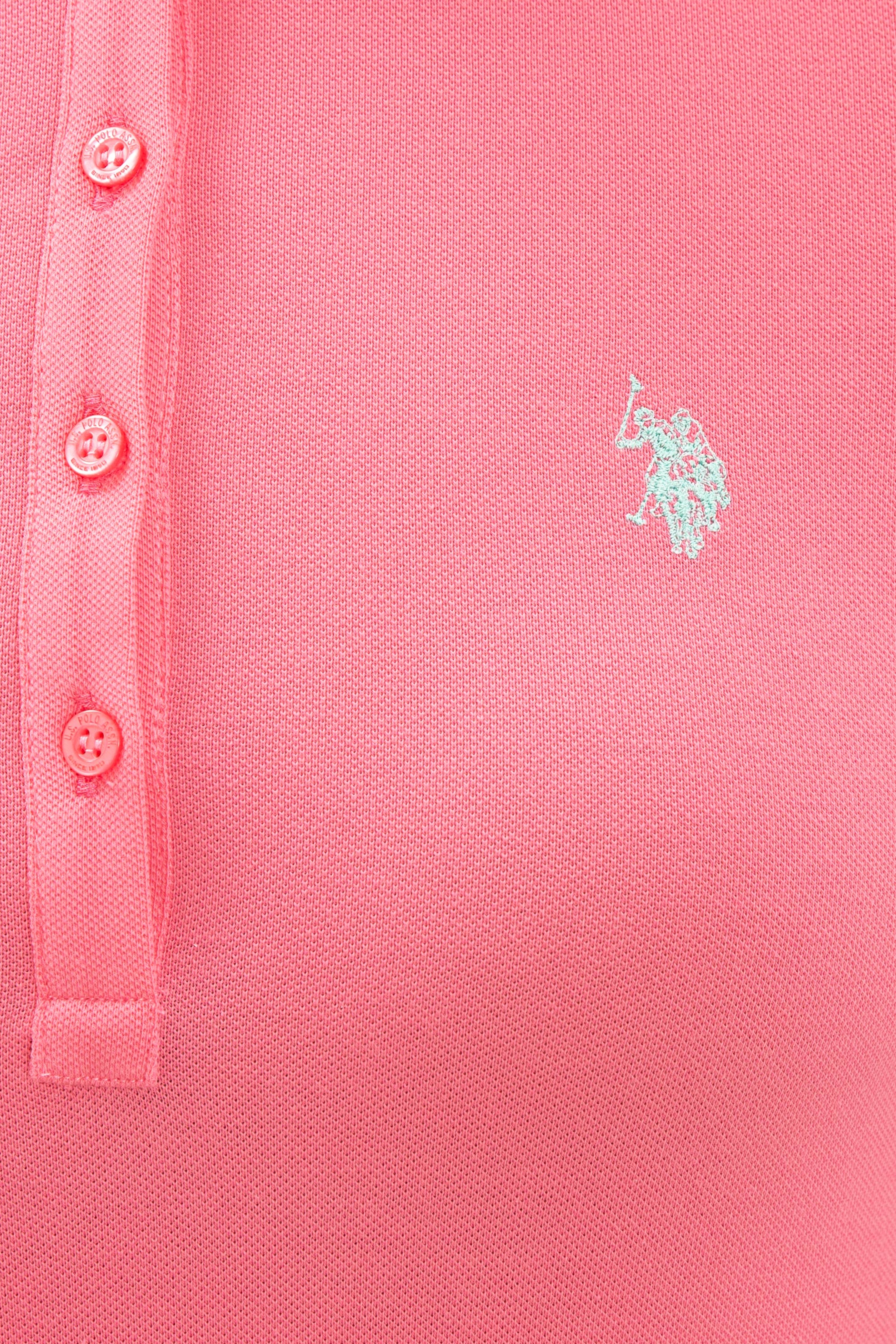Kadın Pembe Basic Polo Yaka Tişört