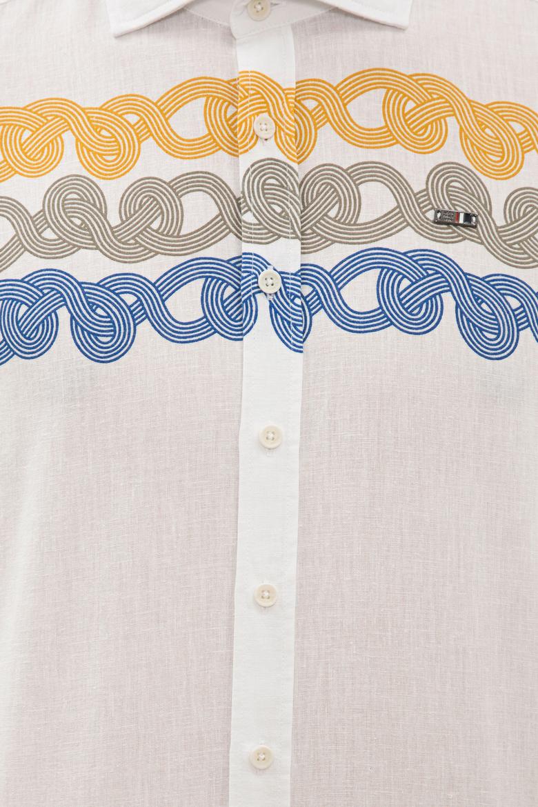 Erkek Beyaz Uzun Kollu Gömlek - 50235231007