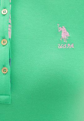 Kadın Yeşil Basic Polo Yaka Tişört - 50233223184