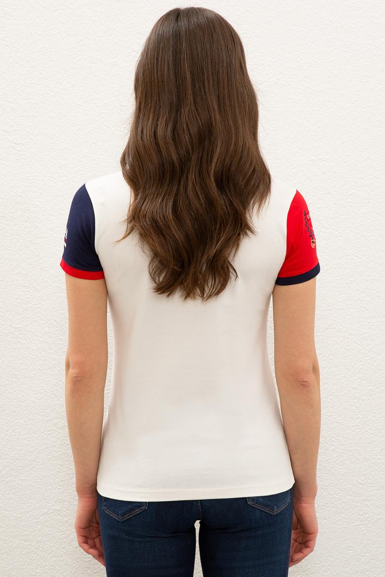 Kadın Beyaz Tişört - 50252264008