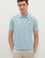 Erkek Açık İndigo Basic Polo Yaka Tişört