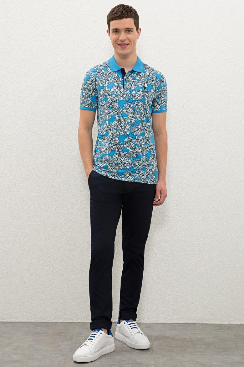 Erkek Kobalt Polo Yaka Tişört - 50238041028