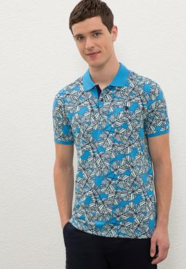 Erkek Kobalt Polo Yaka Tişört - 50238041028