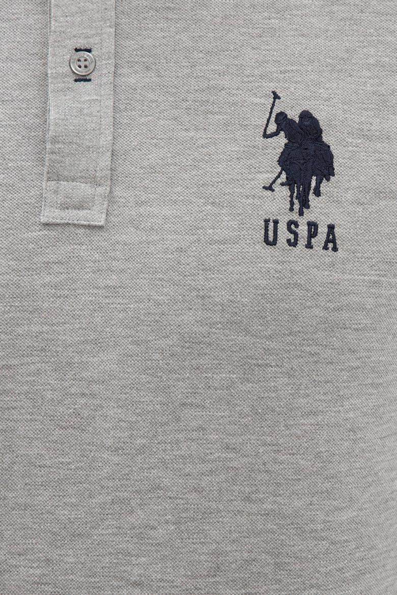 Erkek Gri Melanj Polo Yaka T-Shirt - 50238254041