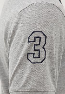 Erkek Gri Melanj Polo Yaka T-Shirt - 50238254041