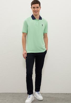 Erkek Yeşil Polo Yaka T-Shirt - 50238253189