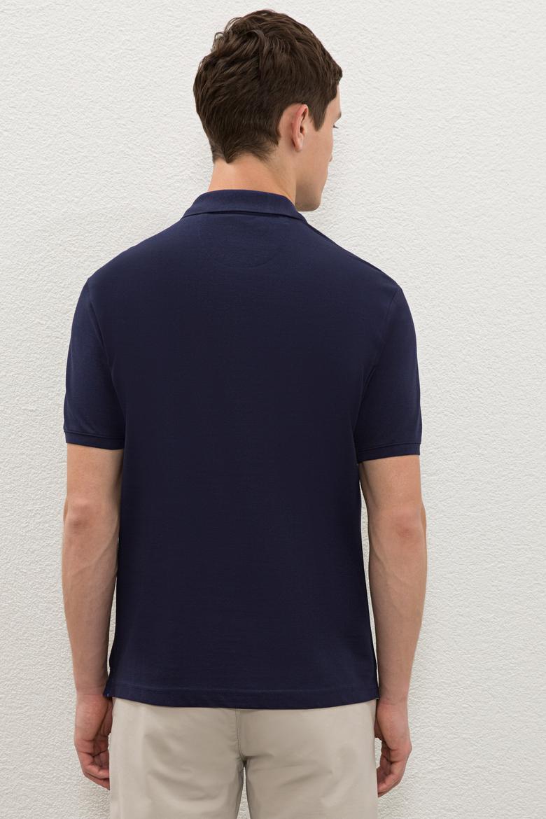 Erkek Lacivert Basic Tişört - 50222614041