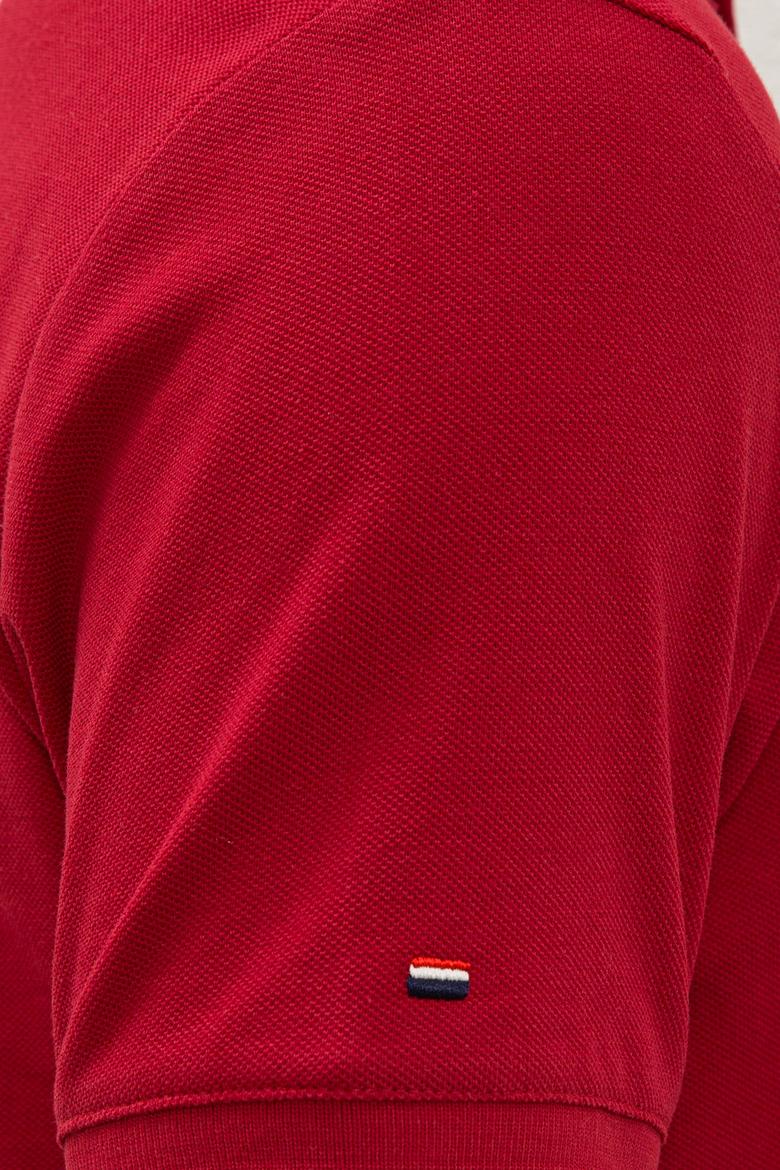 Erkek Bordo Polo Yaka Basic T-Shirt - 50222632348