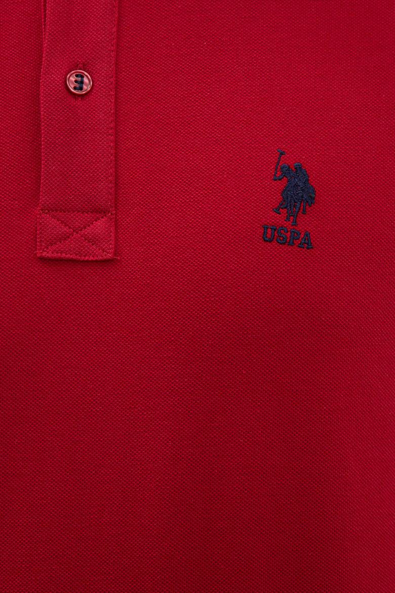 Erkek Bordo Polo Yaka Basic T-Shirt - 50222632348