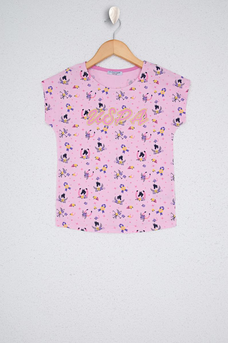 Kız Çocuk Toz Pembe Pijama Takımı