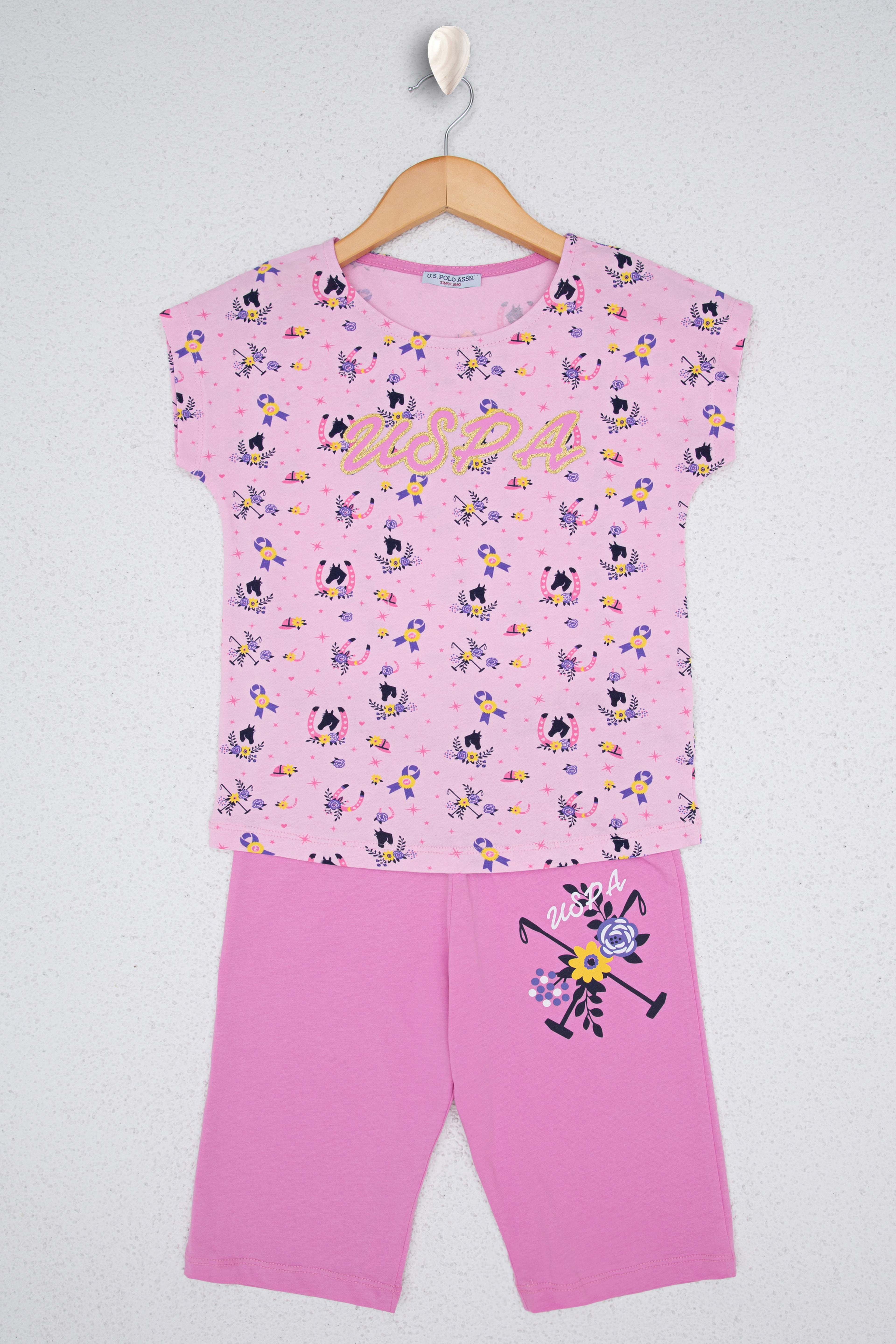 Kız Çocuk Toz Pembe Pijama Takımı - Image 1