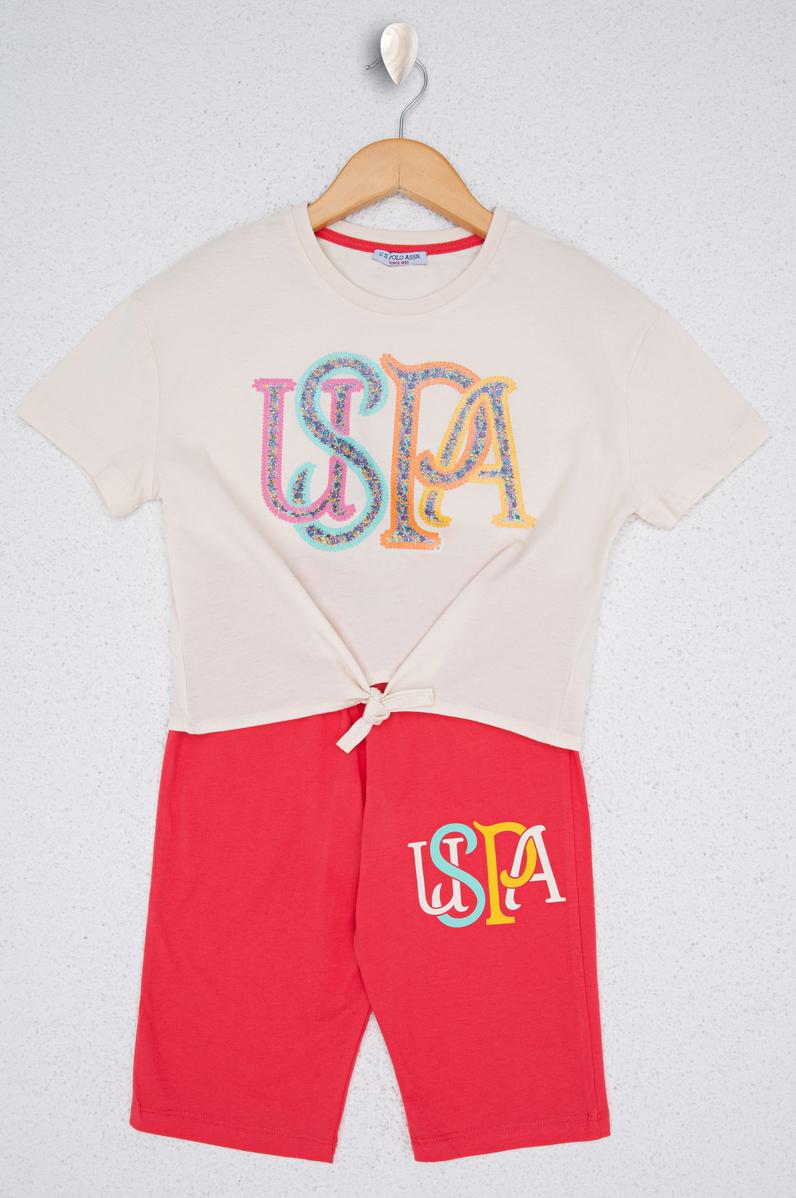 Kız Çocuk Beyaz Pijama Takımı